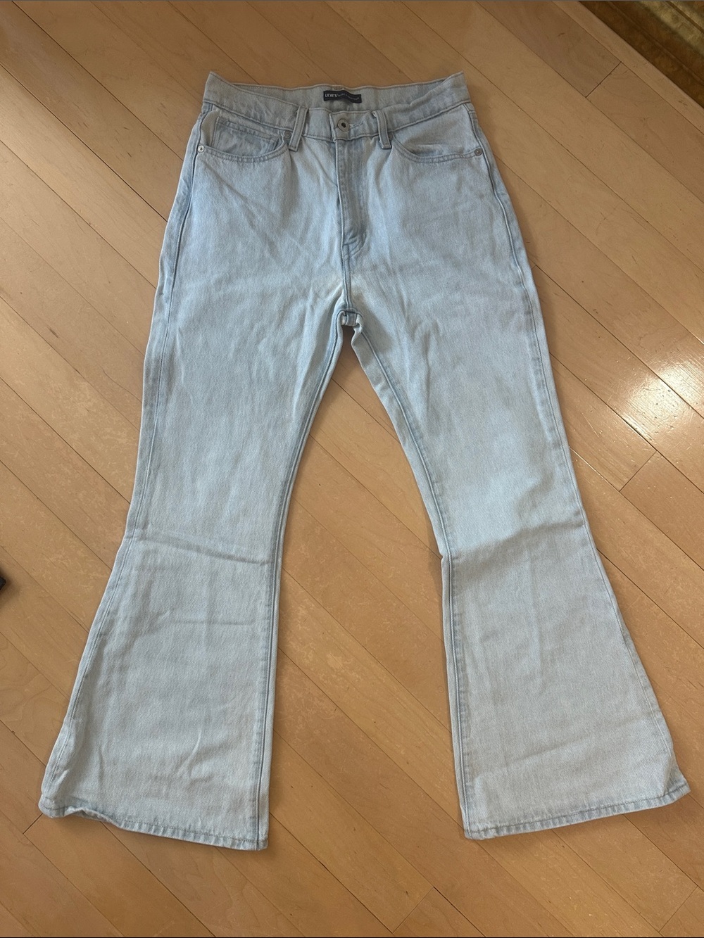 Levi's Light Wash High-Rise Flare Jeans